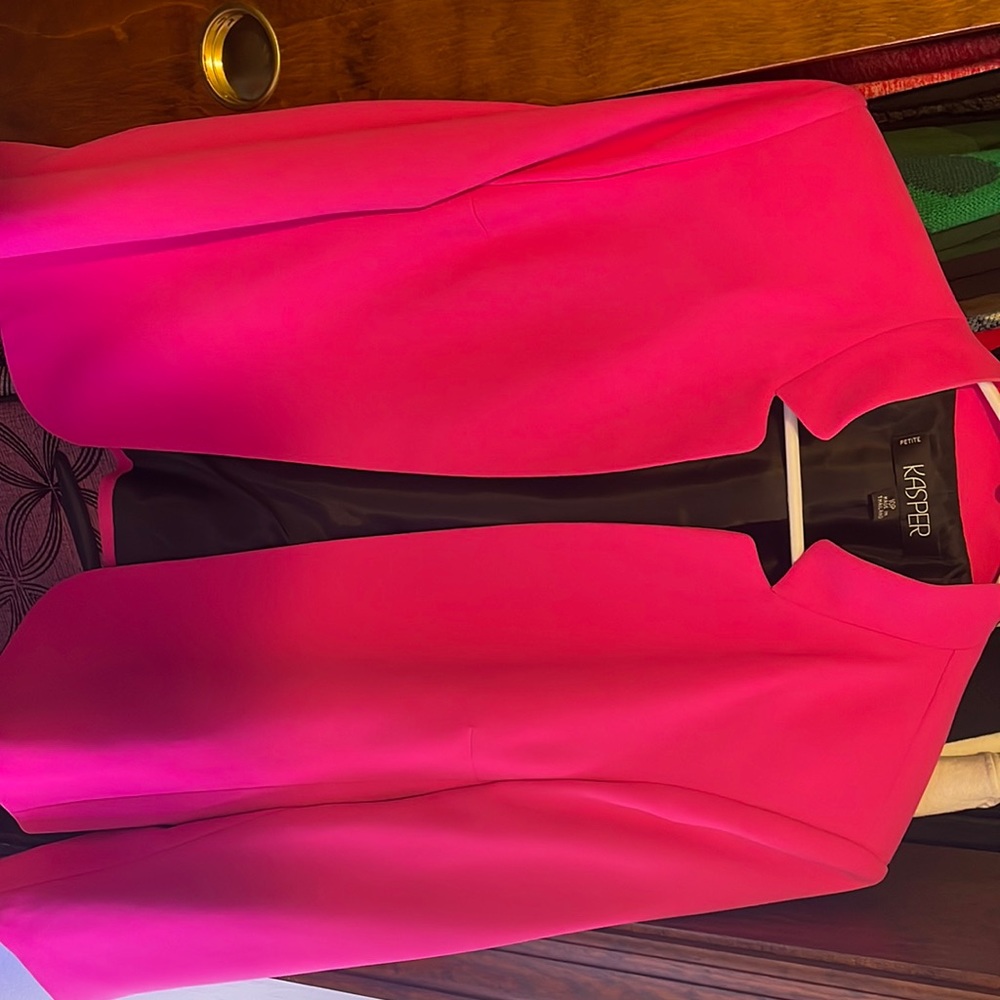 Kasper hot pink blazer